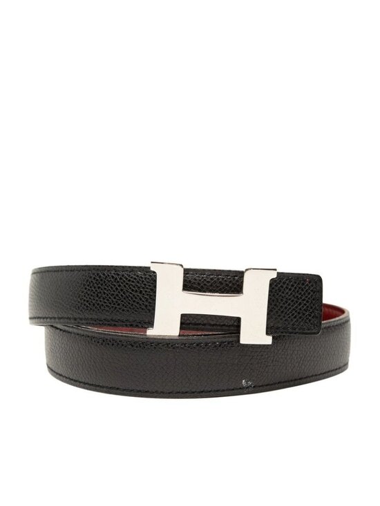 Hermes Constance Belt 80 Black Red Courchevel main image 5
